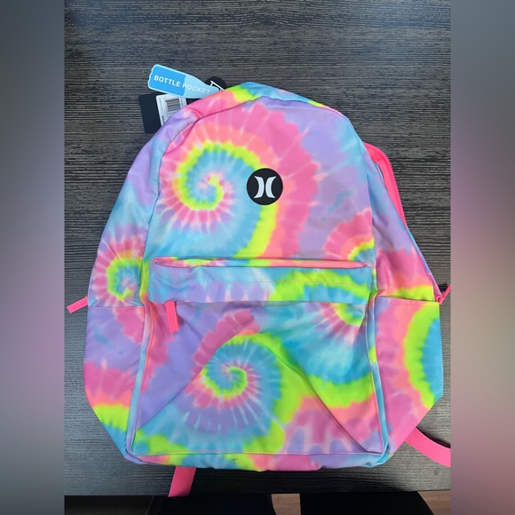 NWT Hurley One and Only Pastel Tie Dye Backpack - Picture 2 of 3